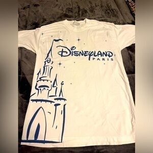 Vintage RARE Disney Fashions Disneyland Paris Castle Silhouette Shirt size S/M